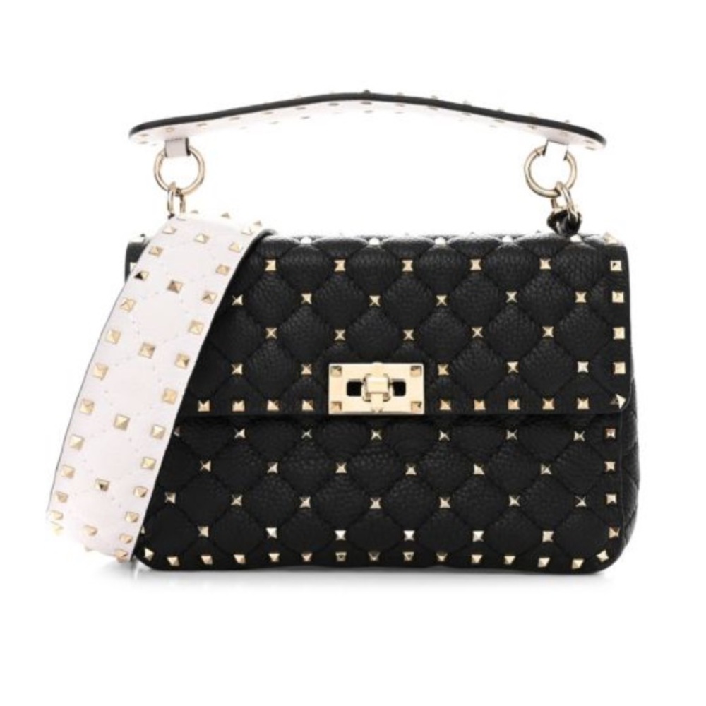 Valentino Garavani Calfskin Medium Rockstud Spike Shoulder Bag